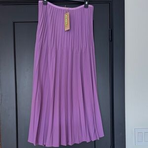 OGL Lavender A-Line Pleated Skirt